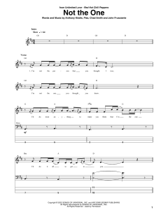 Not The One von Red Hot Chili Peppers (Download) 