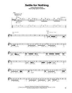 Settle For Nothing von Rage Against The Machine (Download) 