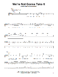 We're Not Gonna Take It von Twisted Sister (Download) 