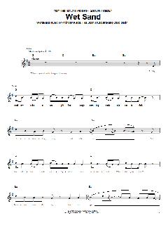 Wet Sand von Red Hot Chili Peppers (Download) 