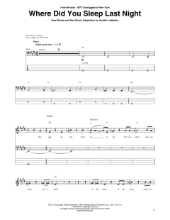 Where Did You Sleep Last Night von Nirvana (Download) 