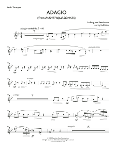 Adagio from Sonata Pathetique - Bb Trumpet 1 von Canadian Brass Quintet (Download) 