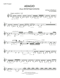 Adagio from Sonata Pathetique - Bb Trumpet 2 von Canadian Brass Quintet (Download) 