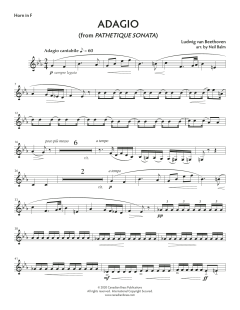 Adagio from Sonata Pathetique - F Horn von Canadian Brass Quintet (Download) 