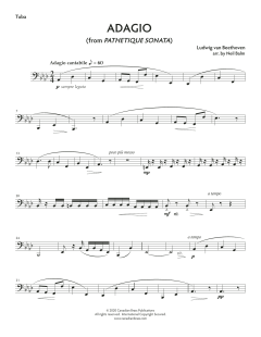 Adagio from Sonata Pathetique - Tuba von Canadian Brass Quintet (Download) 