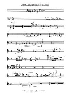 Adagio in G Minor - F Horn von Canadian Brass Quintet (Download) 