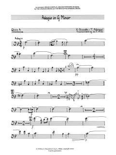 Adagio in G Minor - Trombone von Canadian Brass Quintet (Download) 