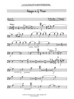 Adagio in G Minor - Trombone von Canadian Brass Quintet (Download) 