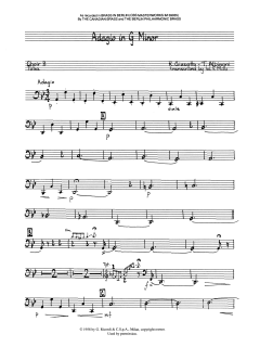 Adagio in G Minor - Tuba von Canadian Brass Quintet (Download) 