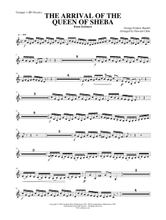 Arrival of the Queen of Sheba - Bb Trumpet 1 von Canadian Brass Quintet (Download) 