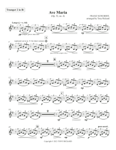 Ave Maria - Bb Trumpet 2 von Canadian Brass Quintet (Download) 