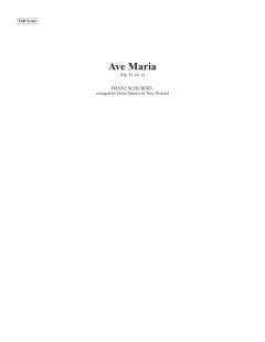 Ave Maria - Full Score von Canadian Brass Quintet (Download) 