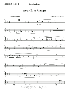 Away In A Manger - Bb Trumpet 1 von Canadian Brass Quintet (Download) 