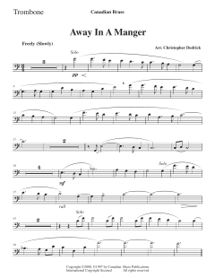 Away In A Manger - Trombone von Canadian Brass Quintet (Download) 