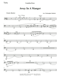 Away In A Manger - Tuba von Canadian Brass Quintet (Download) 