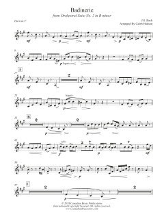 Badinerie von Canadian Brass Quintet (Download) 