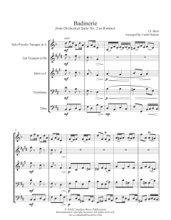 Badinerie von Canadian Brass Quintet (Download) 