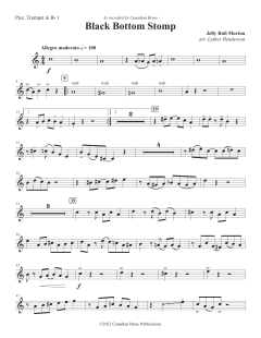 Black Bottom Stomp - Bb Piccolo Trumpet von Canadian Brass Quintet (Download) 