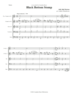 Black Bottom Stomp - Full Score von Canadian Brass Quintet (Download) 