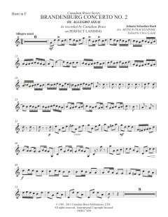 Brandenburg Concert No. 2 von Canadian Brass Quintet (Download) 