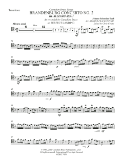 Brandenburg Concert No. 2 von Canadian Brass Quintet (Download) 