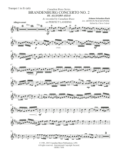 Brandenburg Concert No. 2 von Canadian Brass Quintet (Download) 