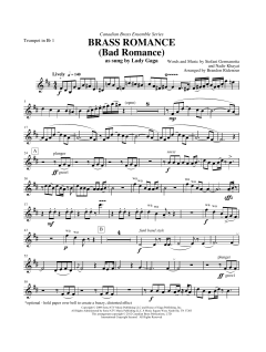 Brass Romance - Bb Trumpet 1 von Lady Gaga (Download) 