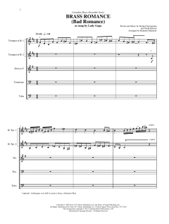 Brass Romance - Full Score von Lady Gaga (Download) 