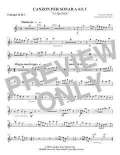 Canzon per Sonar A 4-5, I von Canadian Brass Quintet (Download) 