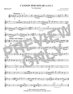 Canzon per Sonar A 4-5, I von Canadian Brass Quintet (Download) 