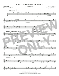 Canzon per Sonar A 4-5, I von Canadian Brass Quintet (Download) 