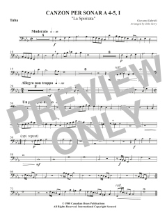 Canzon per Sonar A 4-5, I von Canadian Brass Quintet (Download) 