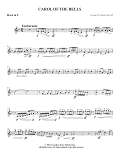 Carol of the Bells - F Horn von Canadian Brass Quintet (Download) 