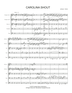 Carolina Shout - Full Score von Canadian Brass Quintet (Download) 