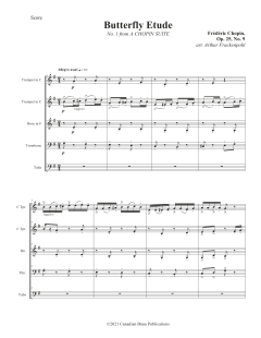 Chopin Suite - Full Score von Canadian Brass Quintet (Download) 