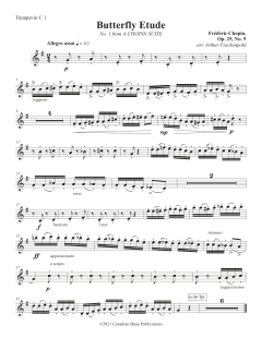 Chopin Suite - Trumpet 1 in C and Bb von Canadian Brass Quintet (Download) 