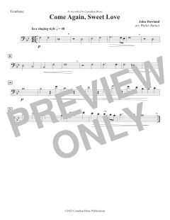 Come Again, Sweet Love - Trombone von Canadian Brass Quintet (Download) 