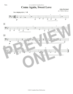 Come Again, Sweet Love - Tuba von Canadian Brass Quintet (Download) 
