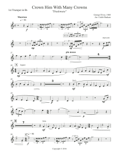 Crown Him With Many Crowns - Bb Trumpet 1 von Canadian Brass Quintet (Download) 