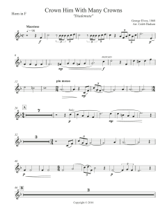 Crown Him With Many Crowns - F Horn von Canadian Brass Quintet (Download) 
