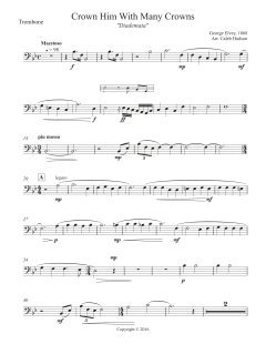 Crown Him With Many Crowns - Trombone von Canadian Brass Quintet (Download) 