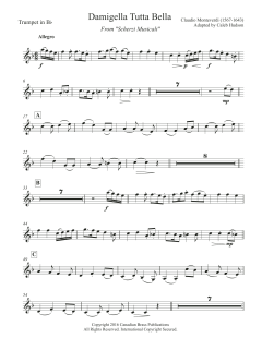 Damigella Tutta Bella - Bb Trumpet von Canadian Brass Quintet (Download) 
