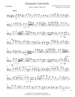 Damigella Tutta Bella - Trombone von Canadian Brass Quintet (Download) 