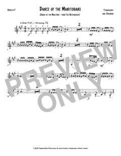 Dance of the Manitobans - F Horn von Canadian Brass Quintet (Download) 