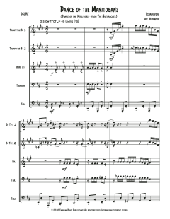 Dance of the Manitobans - Full Score von Canadian Brass Quintet (Download) 