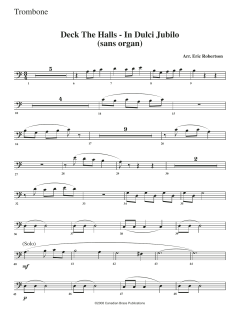 Deck the Halls (In Dulci Jubilo) - Trombone von Canadian Brass Quintet (Download) 