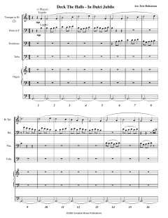 Deck the Halls (In Dulci Jubilo) von Canadian Brass Quintet (Download) 