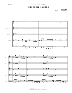 Euphonic Sounds - Full Score von Canadian Brass Quintet (Download) 