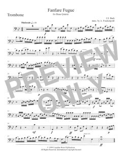 Fanfare Fugue - Trombone von Canadian Brass Quintet (Download) 