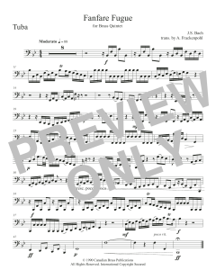 Fanfare Fugue - Tuba von Canadian Brass Quintet (Download) 